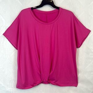 New Womens Pink Lightweight Short Sleeve Tee / Size 1X